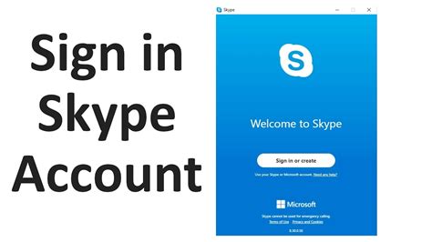sign in skype account